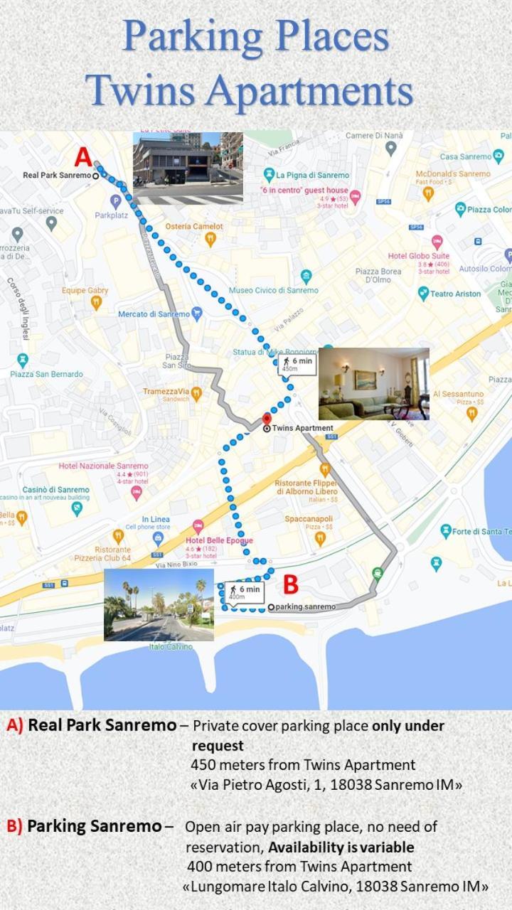 Twins Apartments سانريمو المظهر الخارجي الصورة
